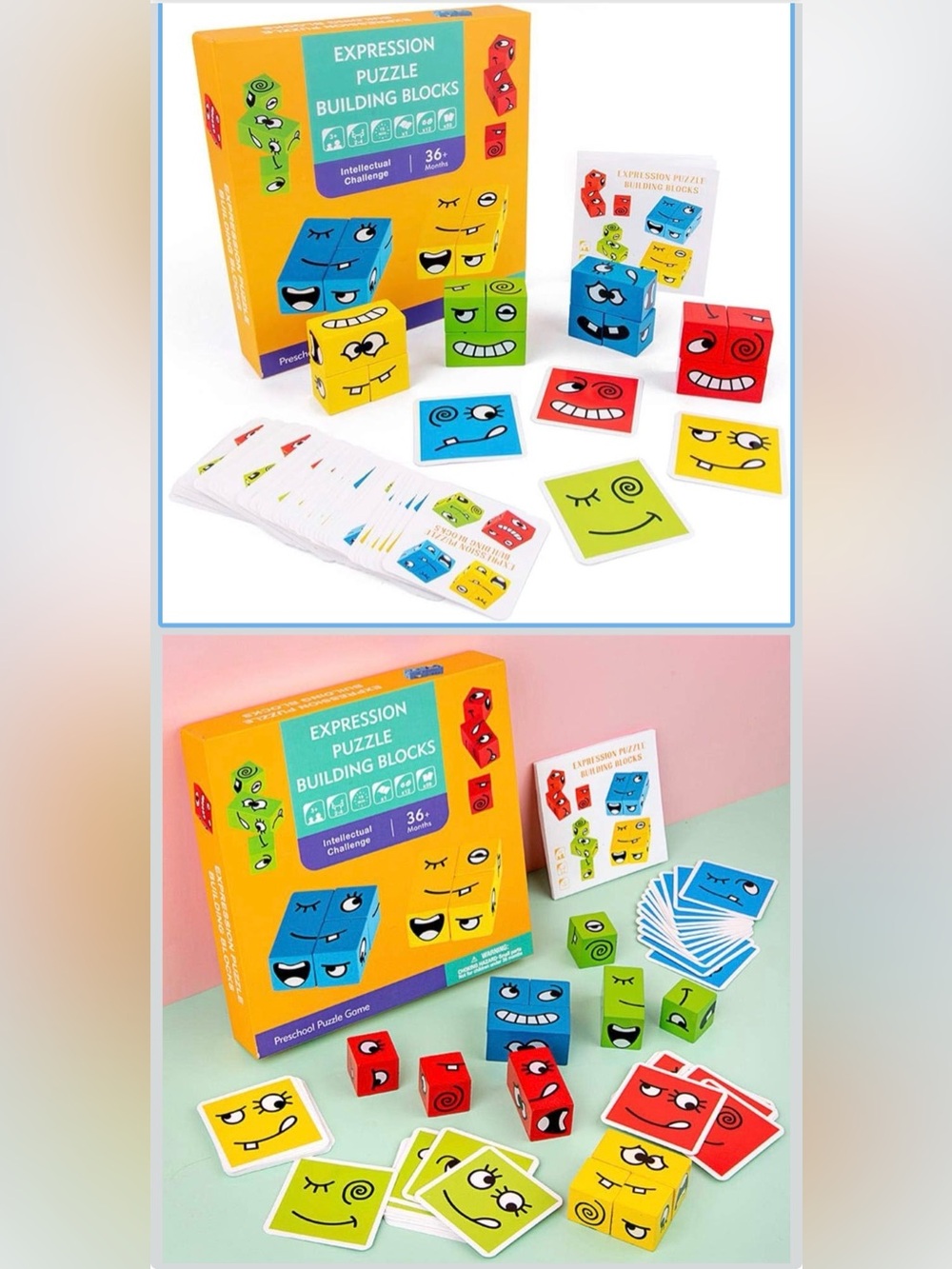 Four Color Logic Game + Expression Puzzle Building Blocks + - Picture 10 of 12